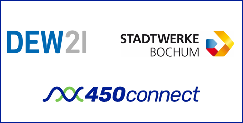 Logos DEW21, Stadtwerke Bochum und 450connec